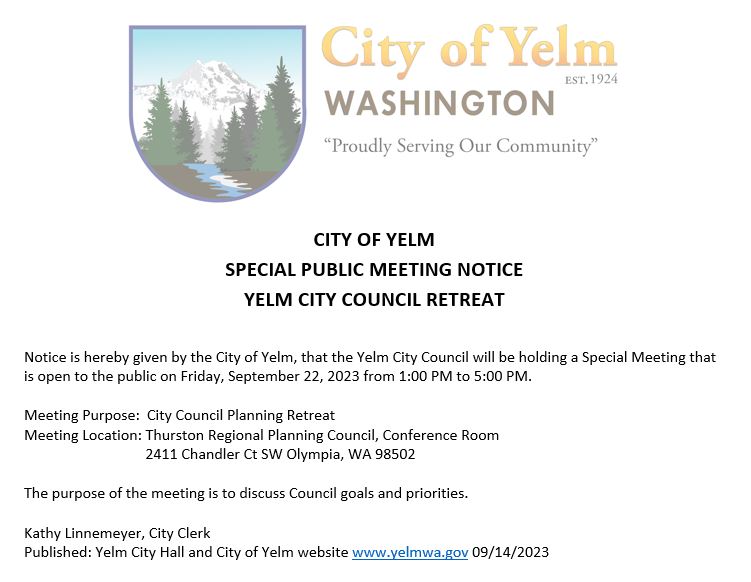 Special Public Meeting Notice